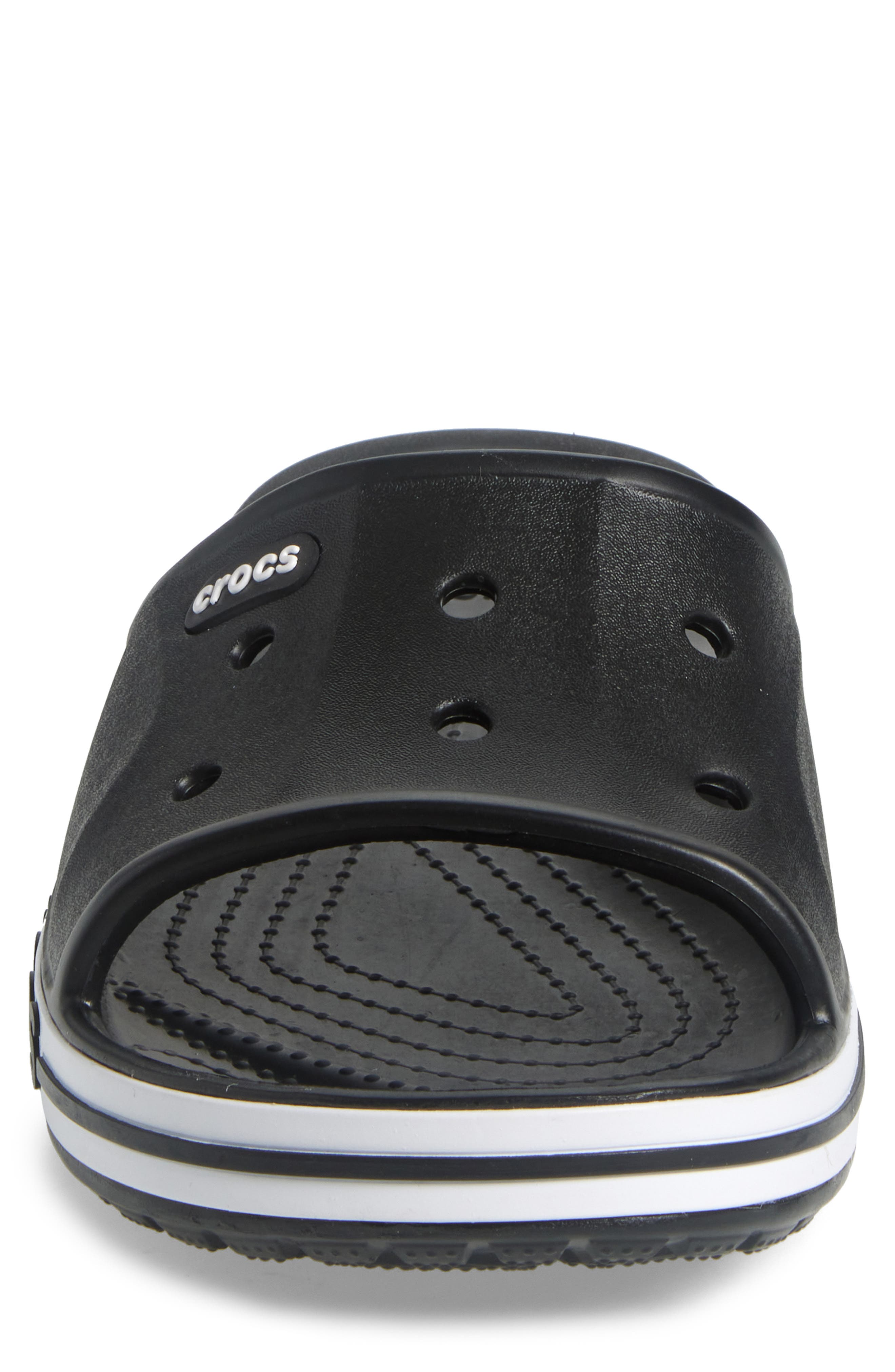 CROCS Baya Slide Sandal, Alternate, color, Black/White