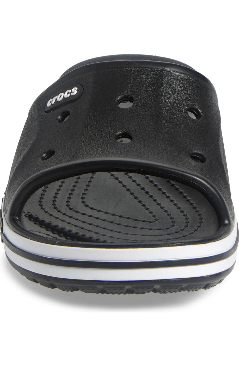 CROCS Baya Slide Sandal, Alternate, color, Black/White