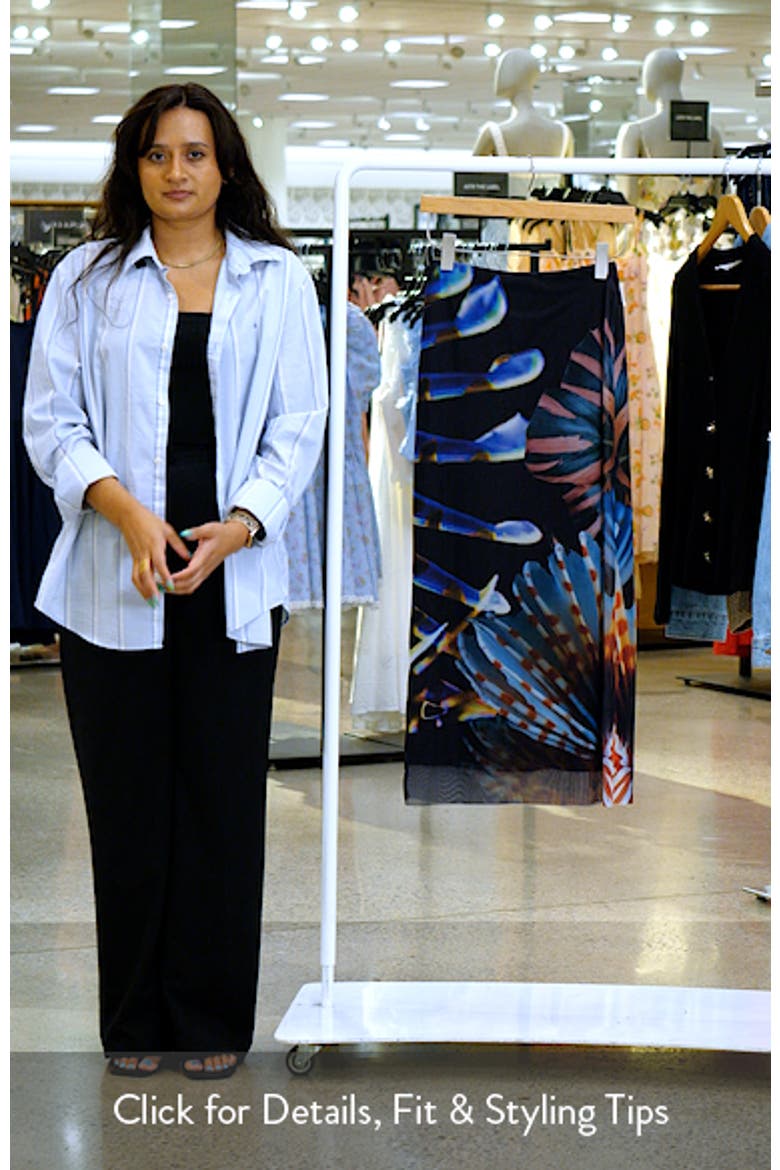 Graphic Mesh Maxi Skirt video