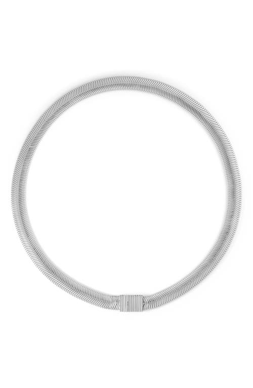 Ivi Los Angeles Liz Herringbone Chain Necklace