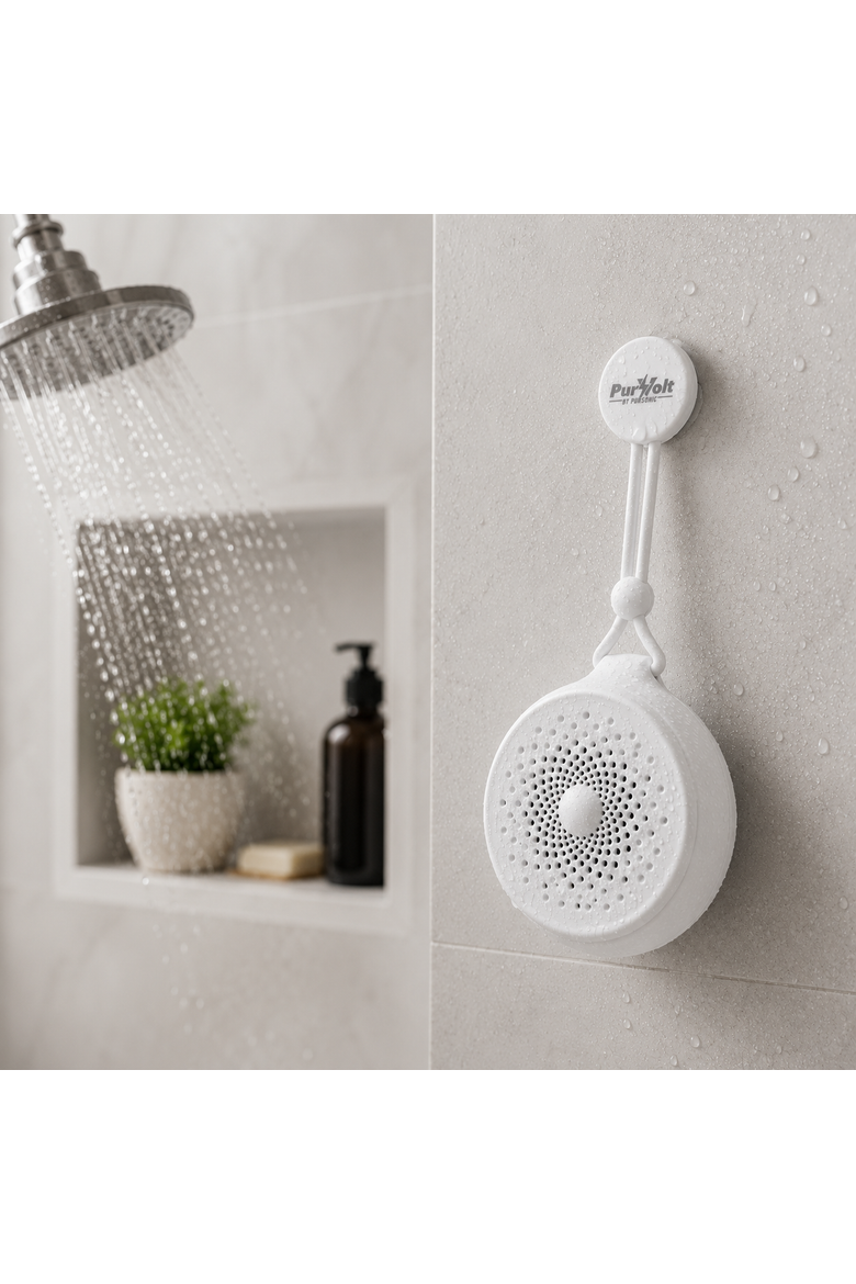 Waterproof Speaker-Bluetooth Shower Speaker, Alternate, color, White