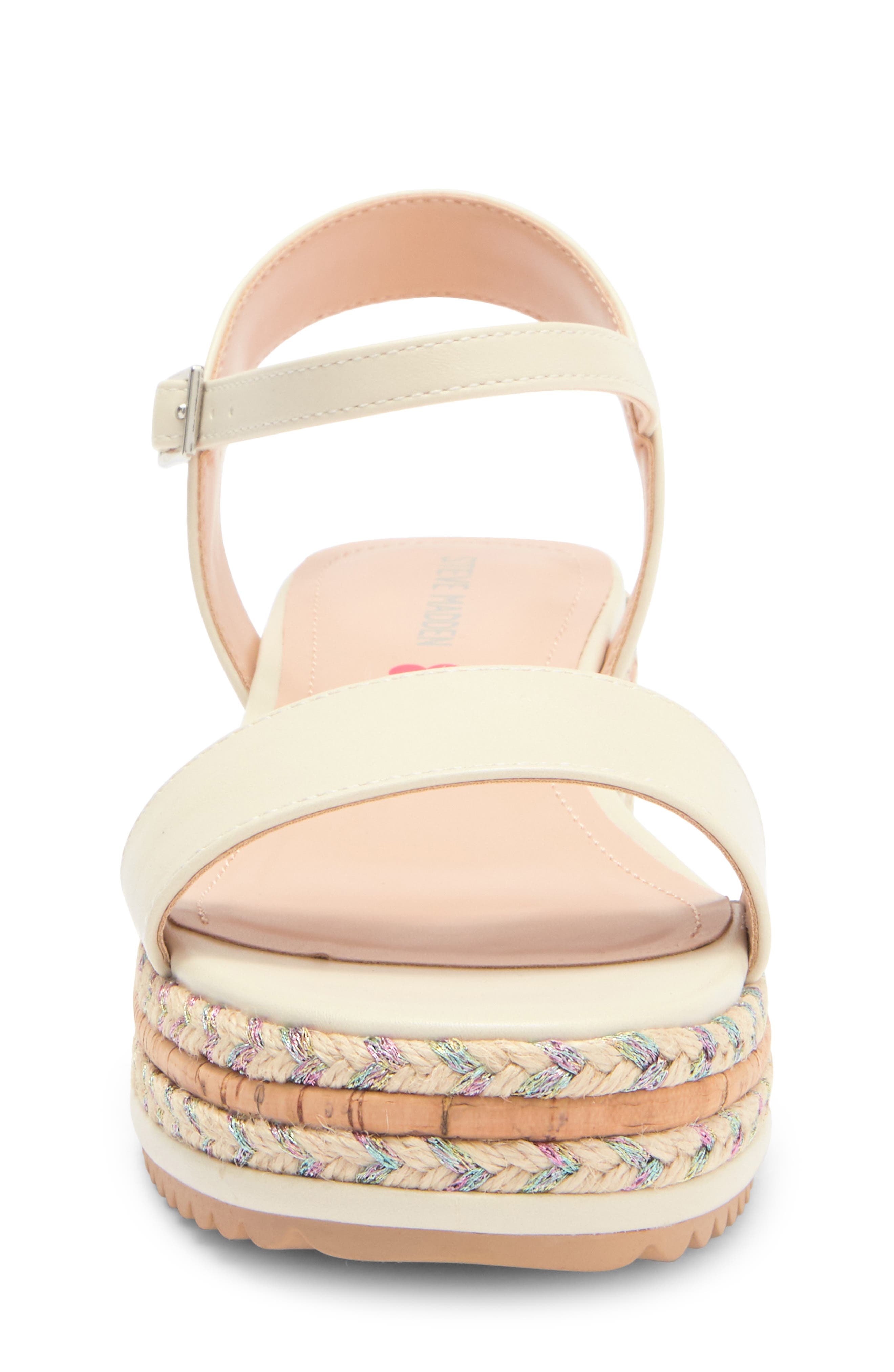Steve Madden Kids' Berry Espadrille Wedge Sandal, Alternate, color, Bone