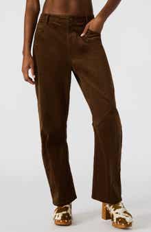 Steve Madden Hart Straight Leg Corduroy Pants