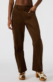 Steve Madden Hart Straight Leg Corduroy Pants
