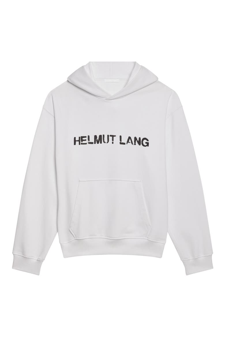 Stencil Logo Graphic Hoodie, Alternate, color, WHITE