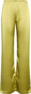 LESET Barb Wide Leg Satin Pants