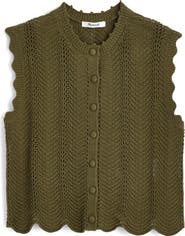 Madewell Wavy Knit Button-Up Shell