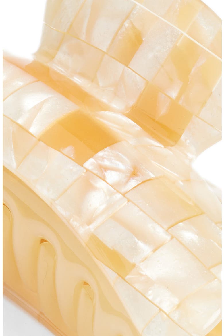 Grande Heirloom Claw Hair Clip, Alternate, color, SEA SHELL CHECKER