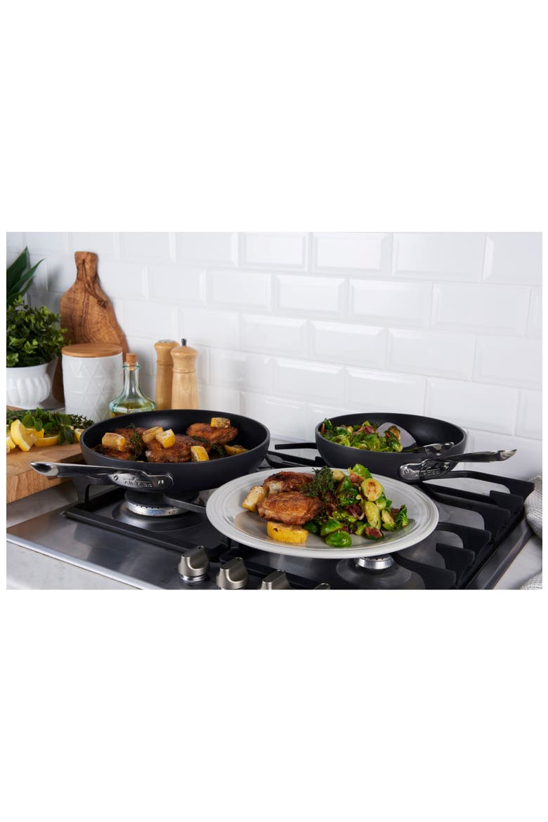 8-Inch & 10-Inch Hard Anodized Aluminum Nonstick Fry Pan Set, Alternate, color, GREY