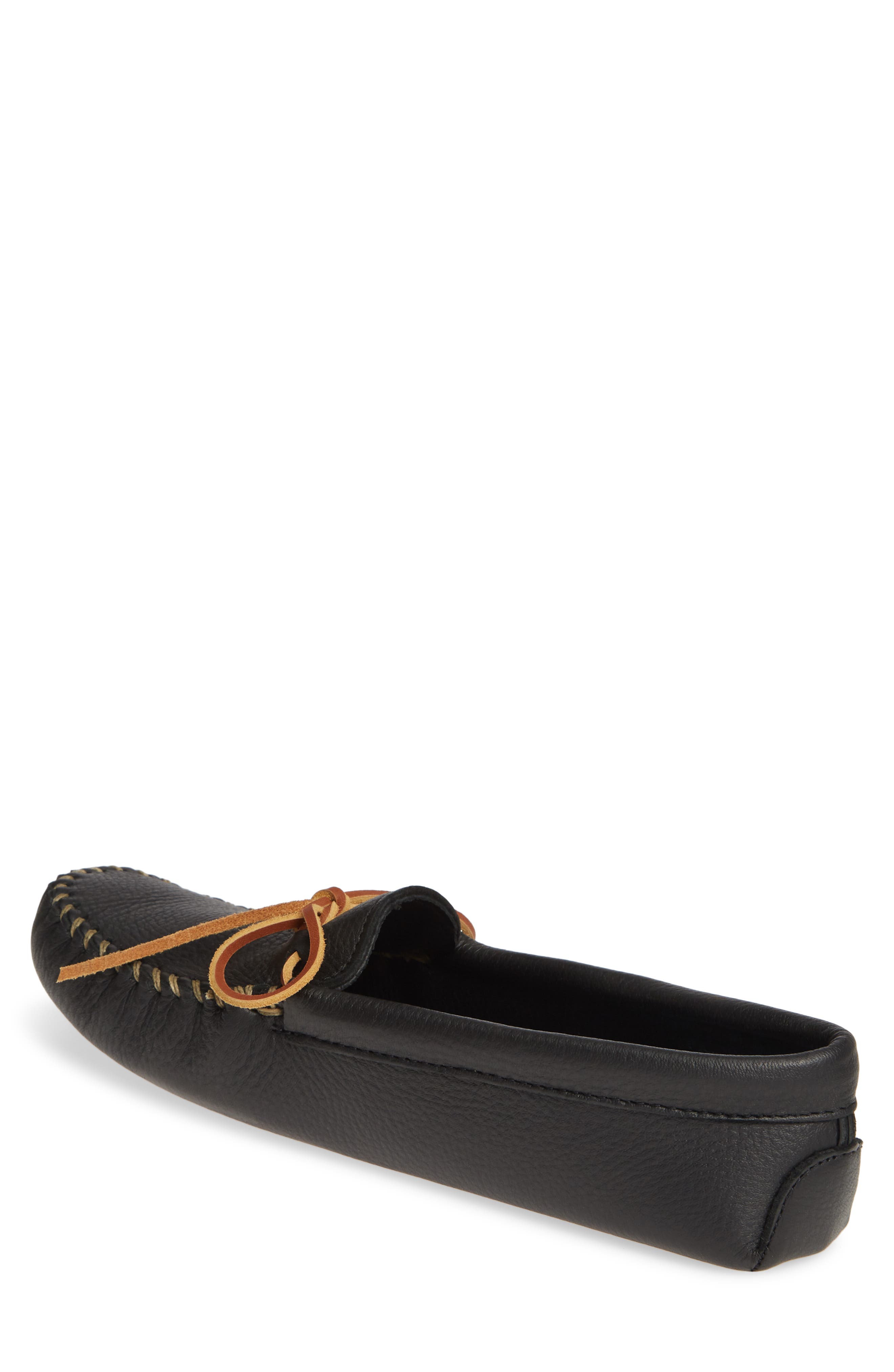 Moccasin, Alternate, color, BLACK LEATHER