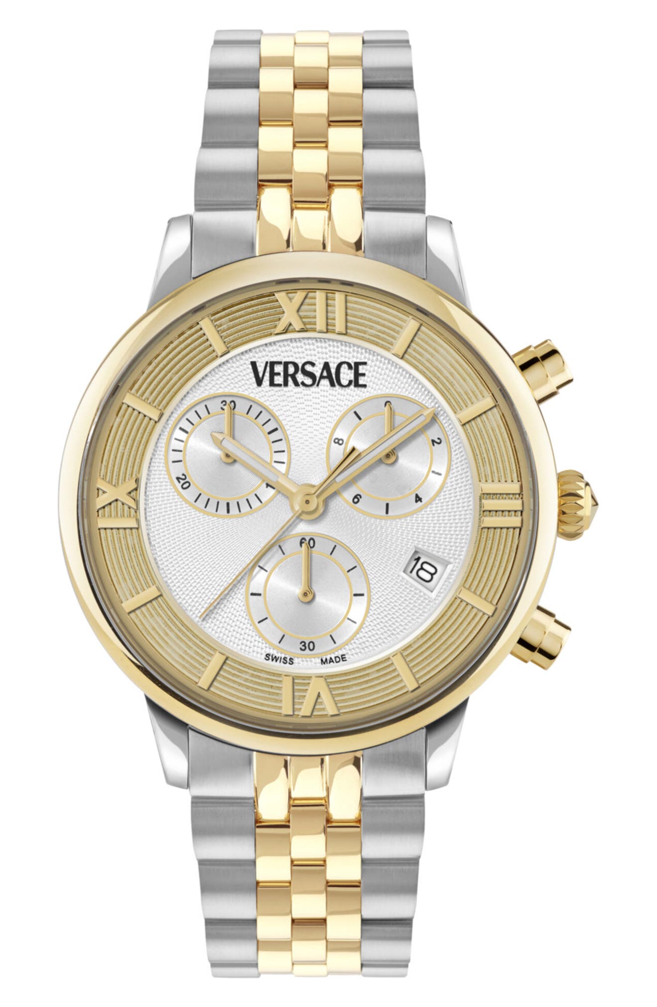 Classic Round Chronograph Bracelet Watch, 38mm