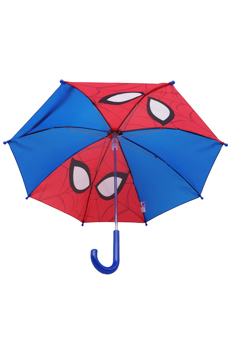 Marvel Spider-Man Face Kids Umbrella, Alternate, color, Multi