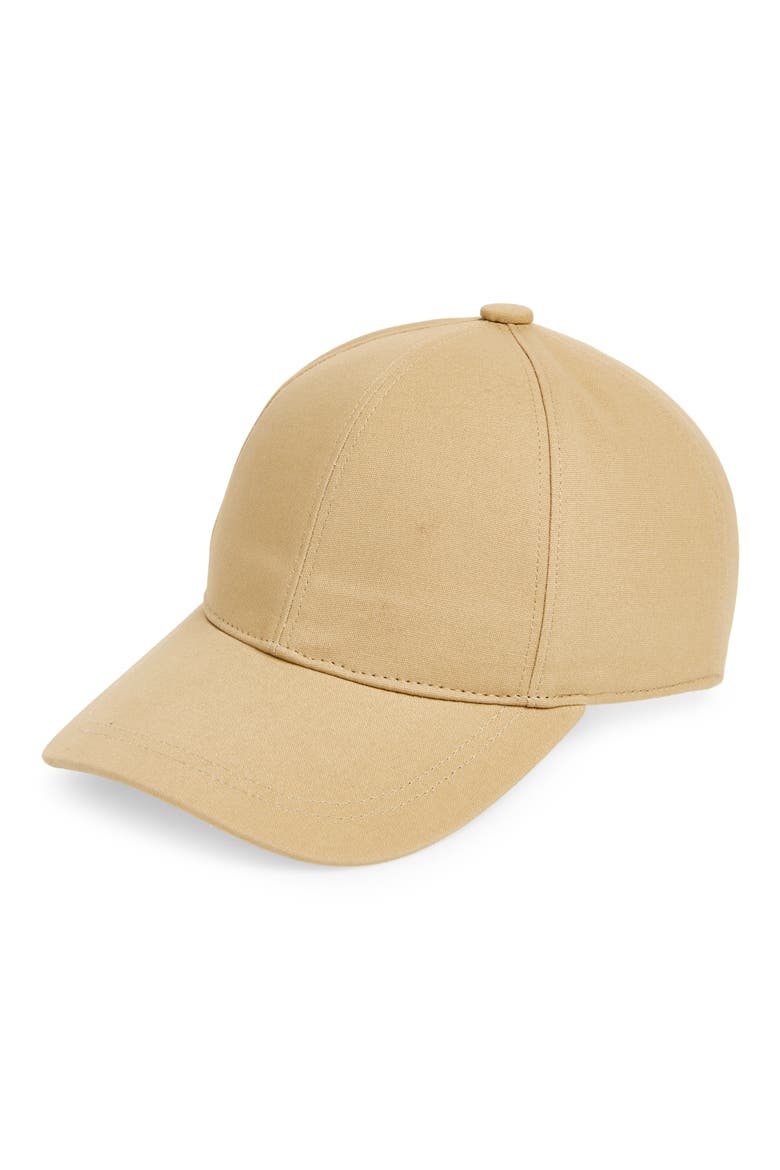 Canvas Adjustable Baseball Hat, Main, color, TAN