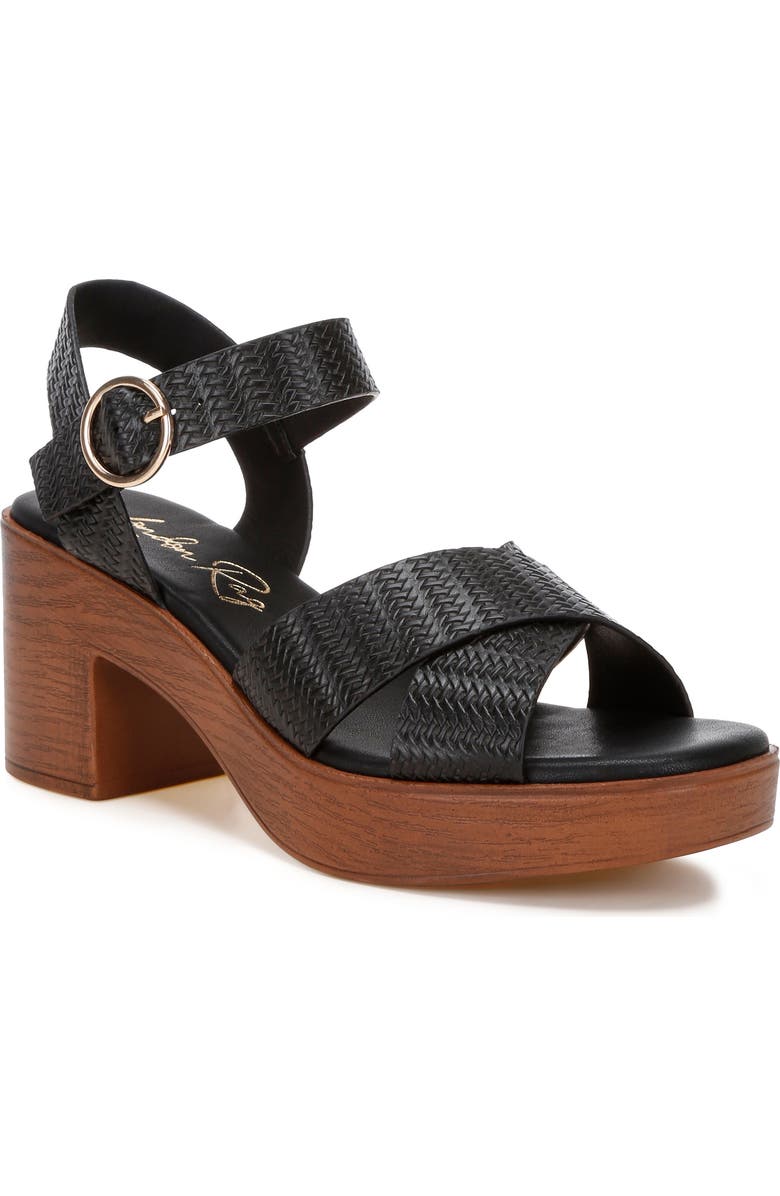 LONDON RAG Elenia Platform Block Heel Sandal, Main, color,