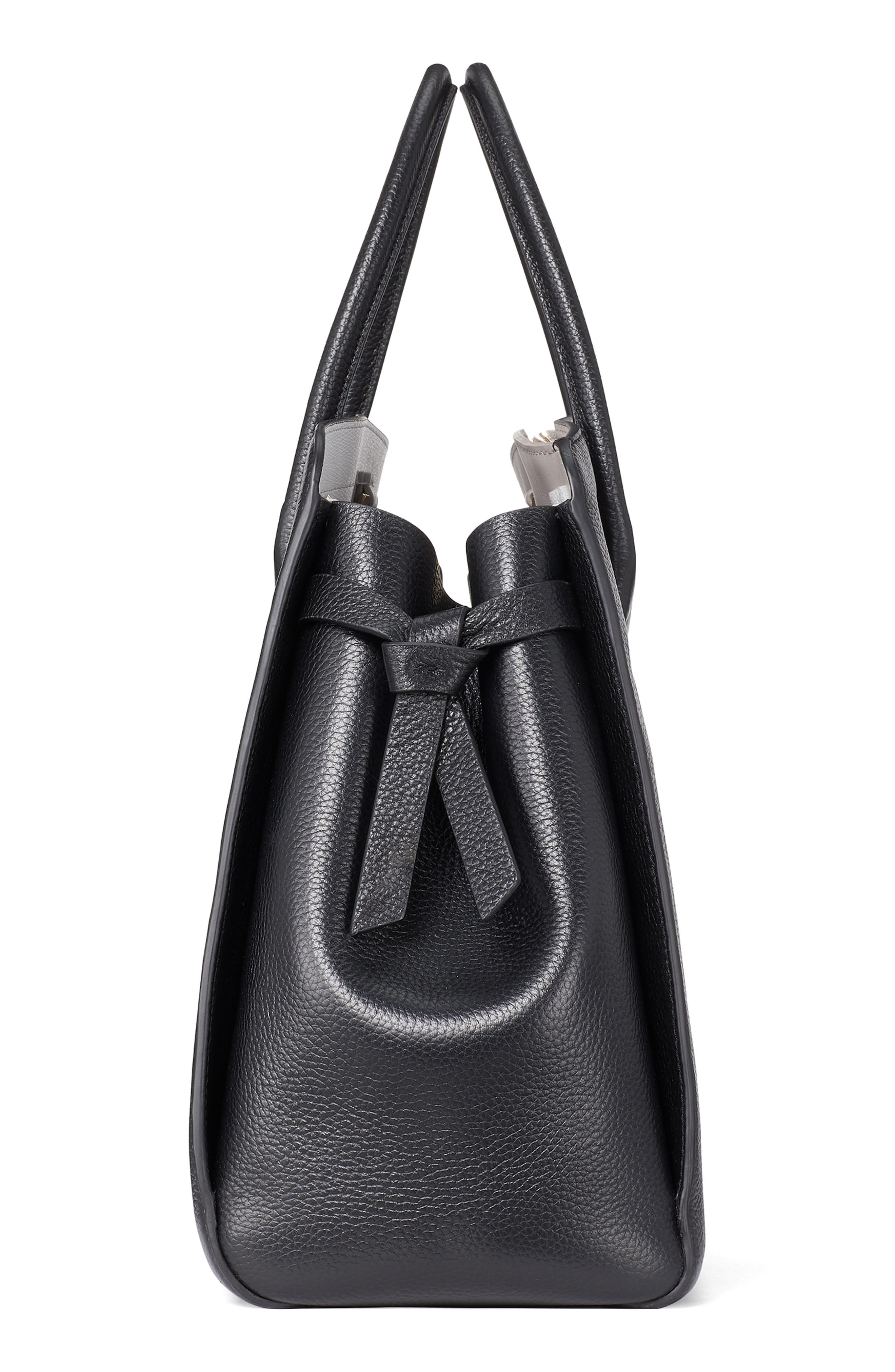 Kate Spade New York knott xl leather satchel, Alternate, color, 