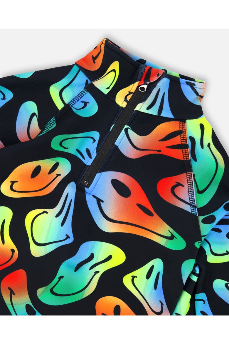 Boy Two-Piece Thermal Underwear Set, Alternate, color, Smiley Face Boy