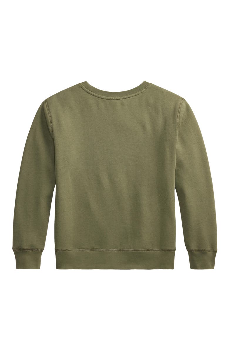 Kids' Polo Bear Graphic Sweatshirt, Alternate, color, CRUISE OLIVE