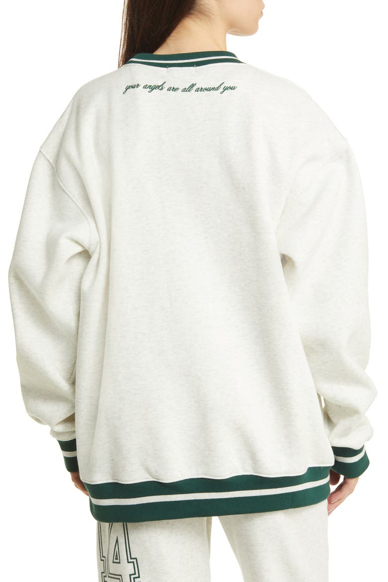 444 Fleece Crewneck Sweatshirt, Alternate, color, GREY