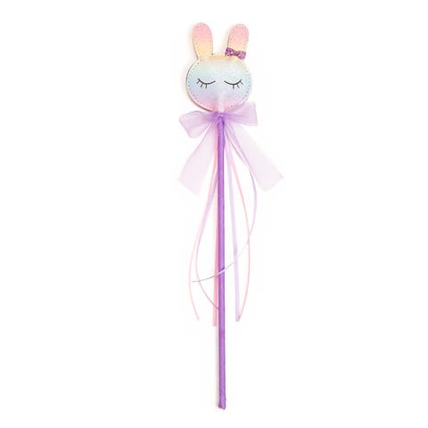 Pastel Rainbow Easter Bunny Wand