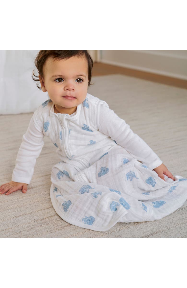 aden + anais Boutique Baby Sleeping Bag, 100% Organic Cotton Muslin, Wearable Swaddle Blanket for Girls & Boys, Breathable & Lightweight, TOG Rating 1.0, Alternate, color, Animal Kingdom