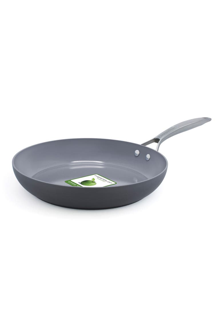 Paris 12-Inch Anodized Aluminum Ceramic Nonstick Fry Pan, Main, color, GREY