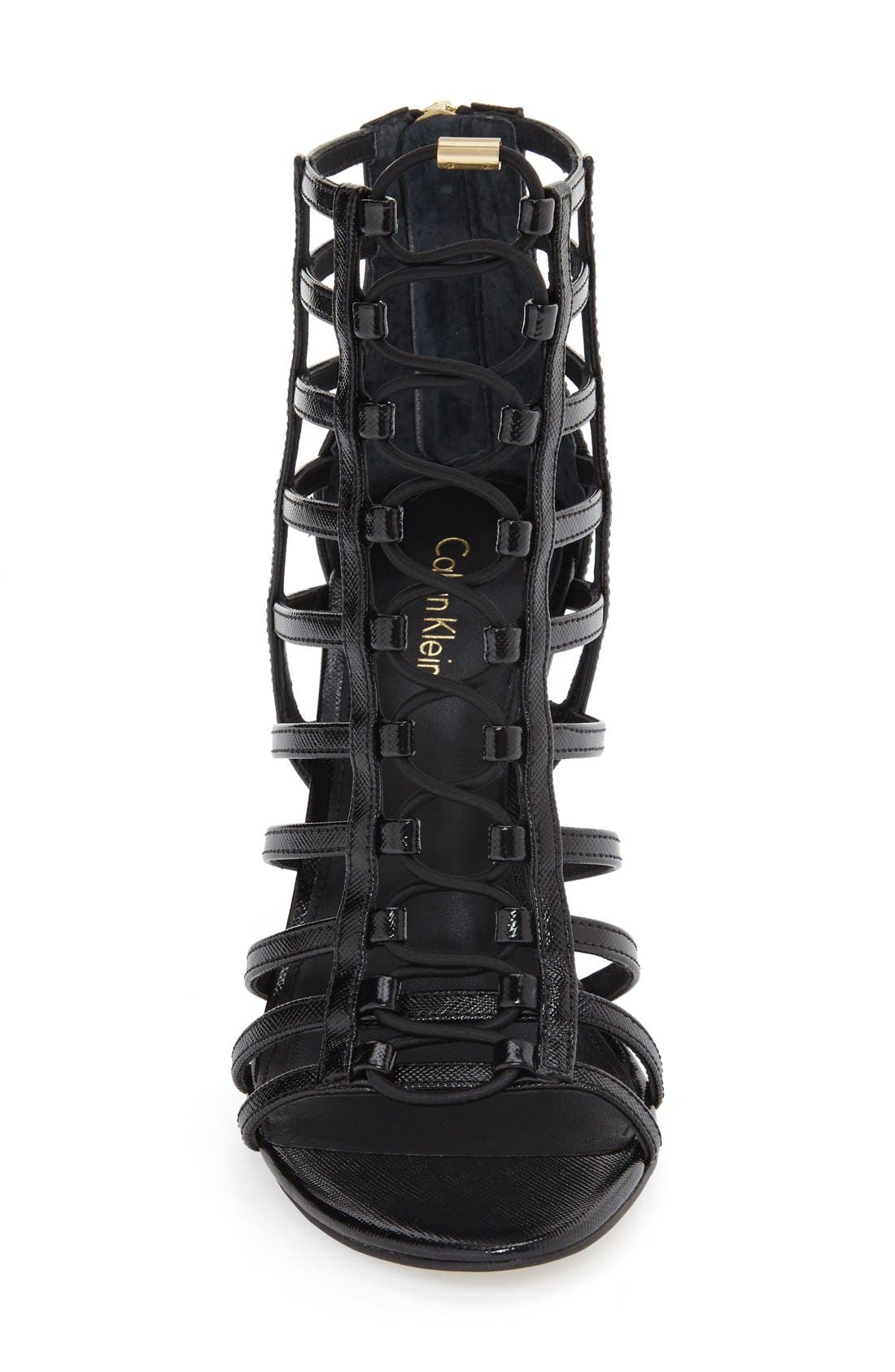 Calvin Klein 'Nira' Cage Sandal, Alternate, color, 