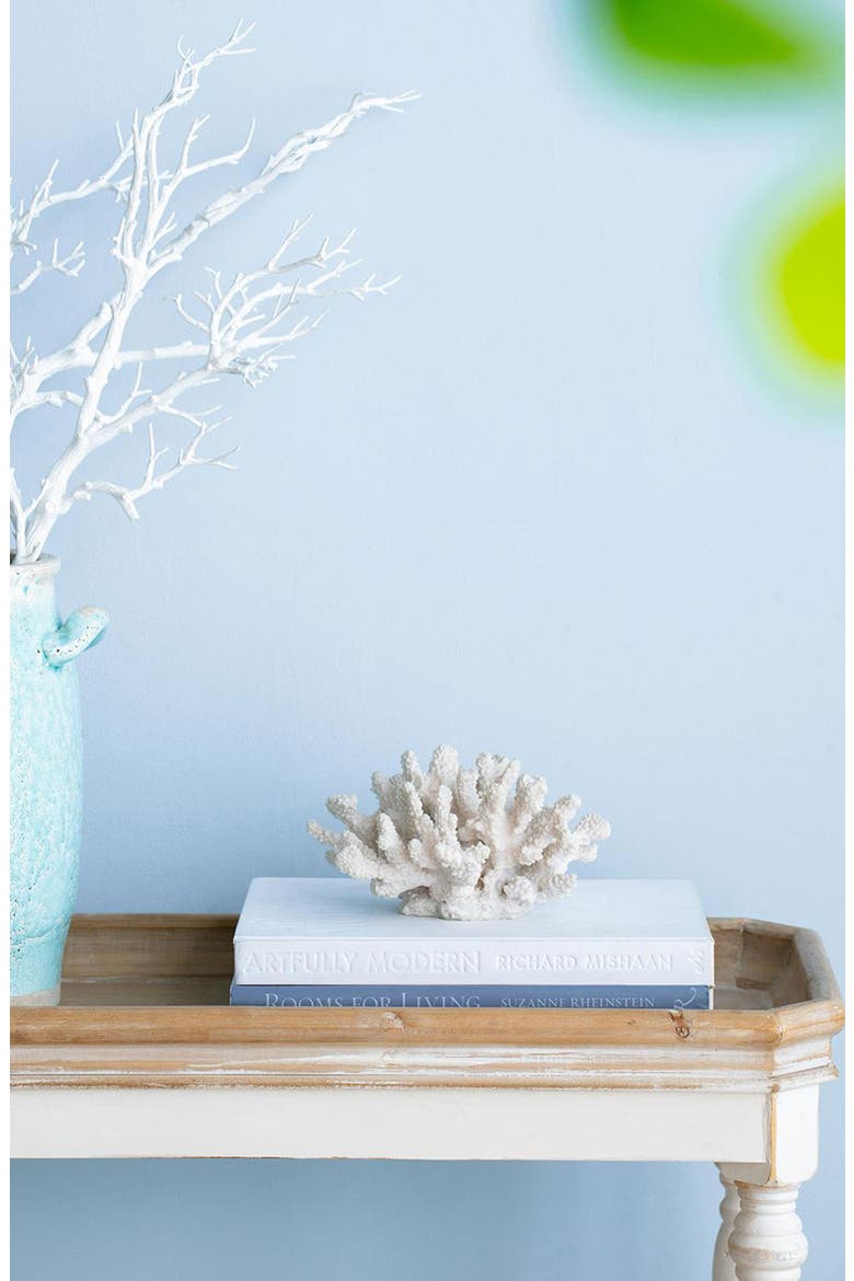 Inna Faux Rising Coral Accent Decor, Alternate, color, WHITE