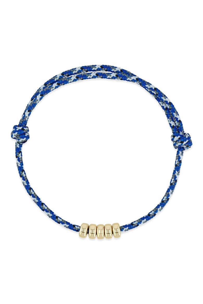 14K Gold Beaded Paracord Bracelet, Alternate, color, 14K YELLOW GOLD