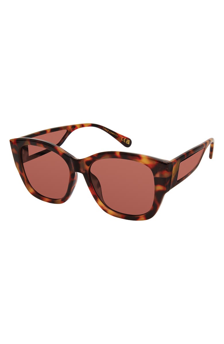 Vince Camuto Cat Eye Sunglasses, Main, color, Tortoise