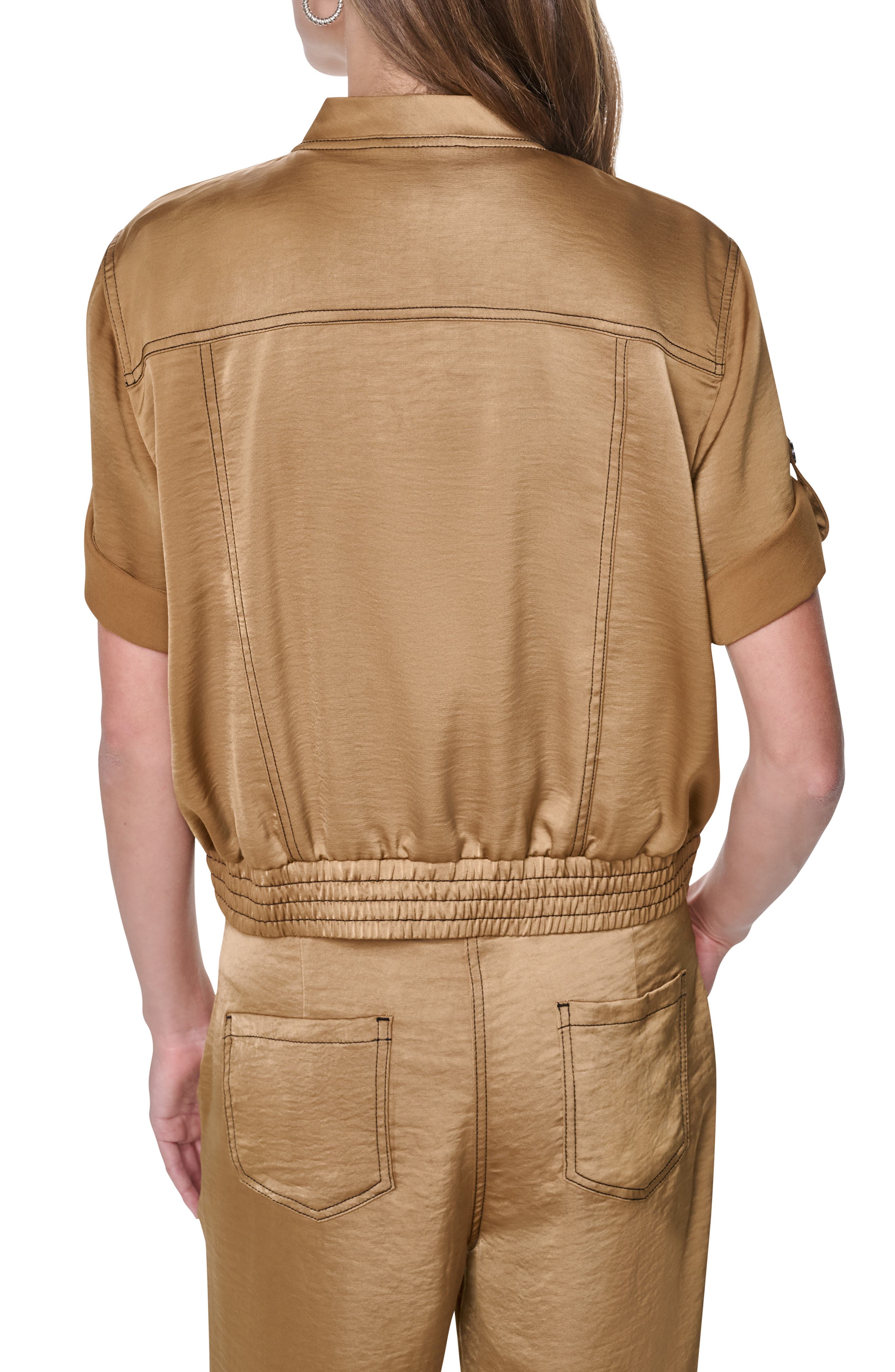 Contrast Stitch Bomber Jacket - image 4