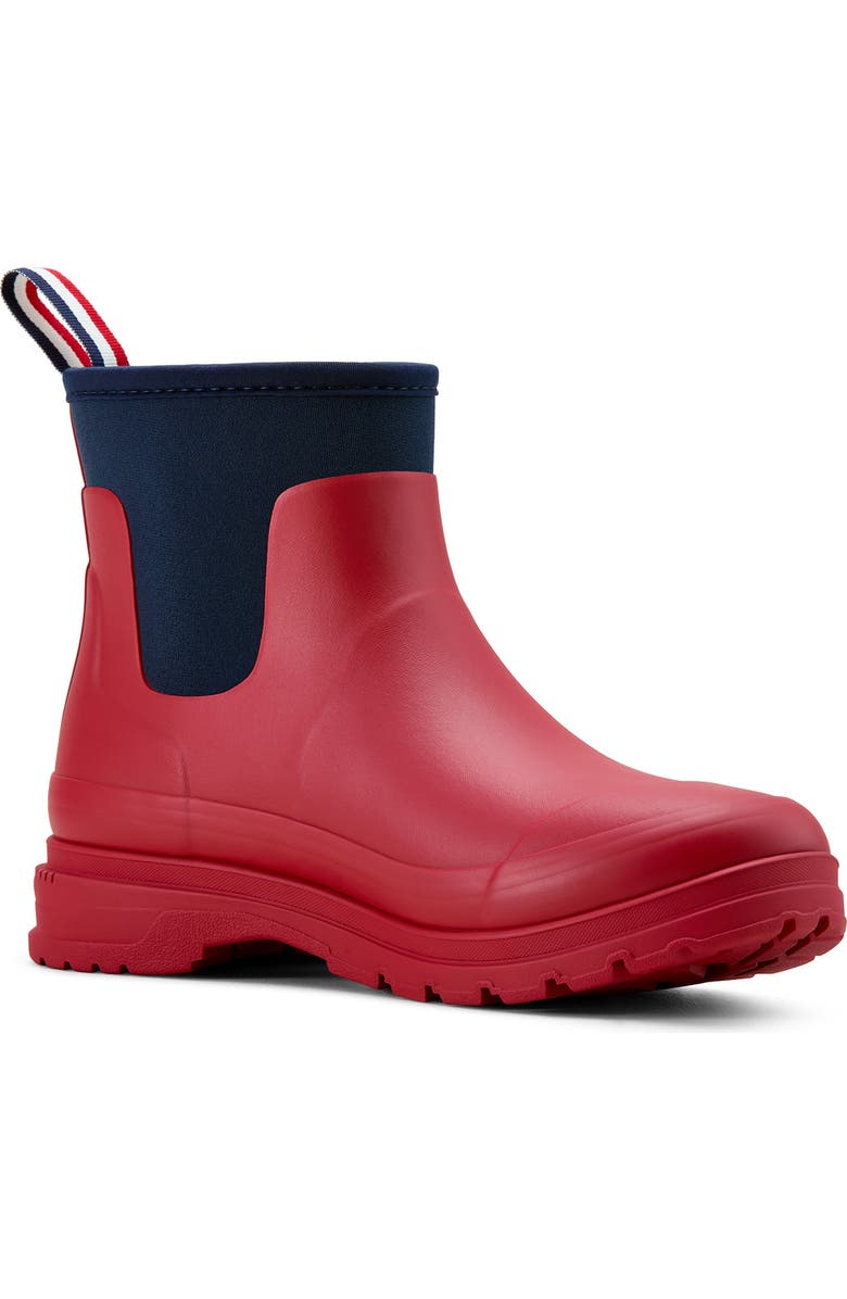 Ariat Kelmarsh Waterproof Rubber Short Boot, Main, color, Red