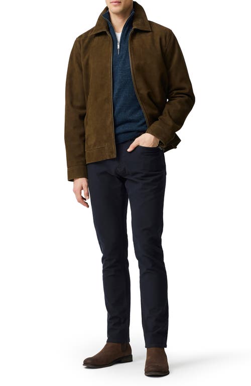 Rodd & Gunn Fortrose Cotton Quarter Zip Sweater In Blue