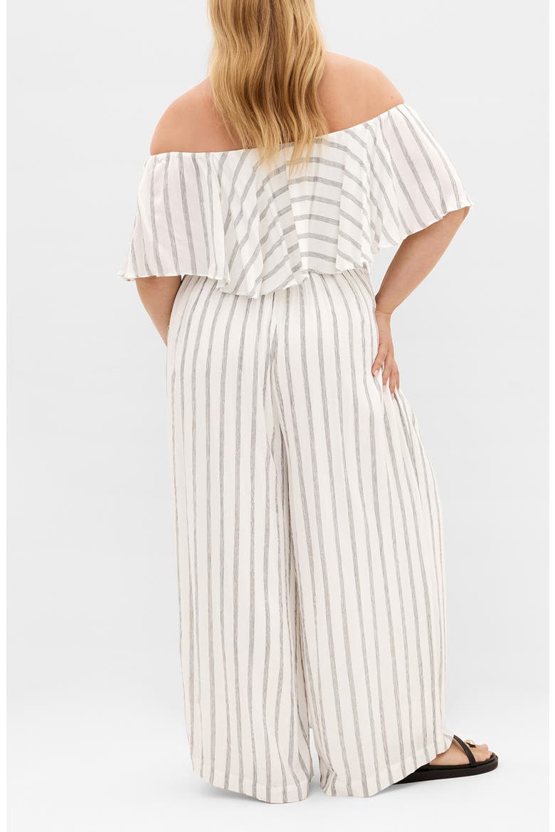 Emery Stripe Jumpsuit, Alternate, color, BLACK STRIPE