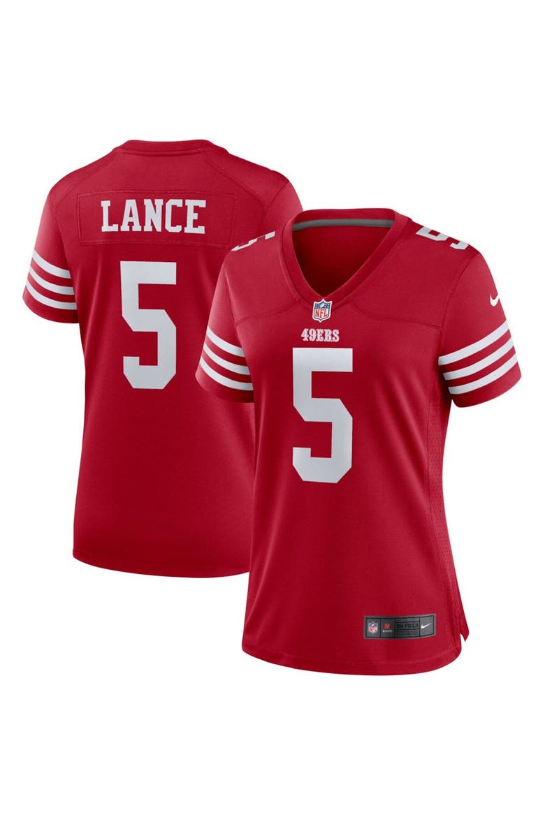 Women's Nike Trey Lance Scarlet San Francisco 49ers Player Jersey, Alternate, color, Scarlet