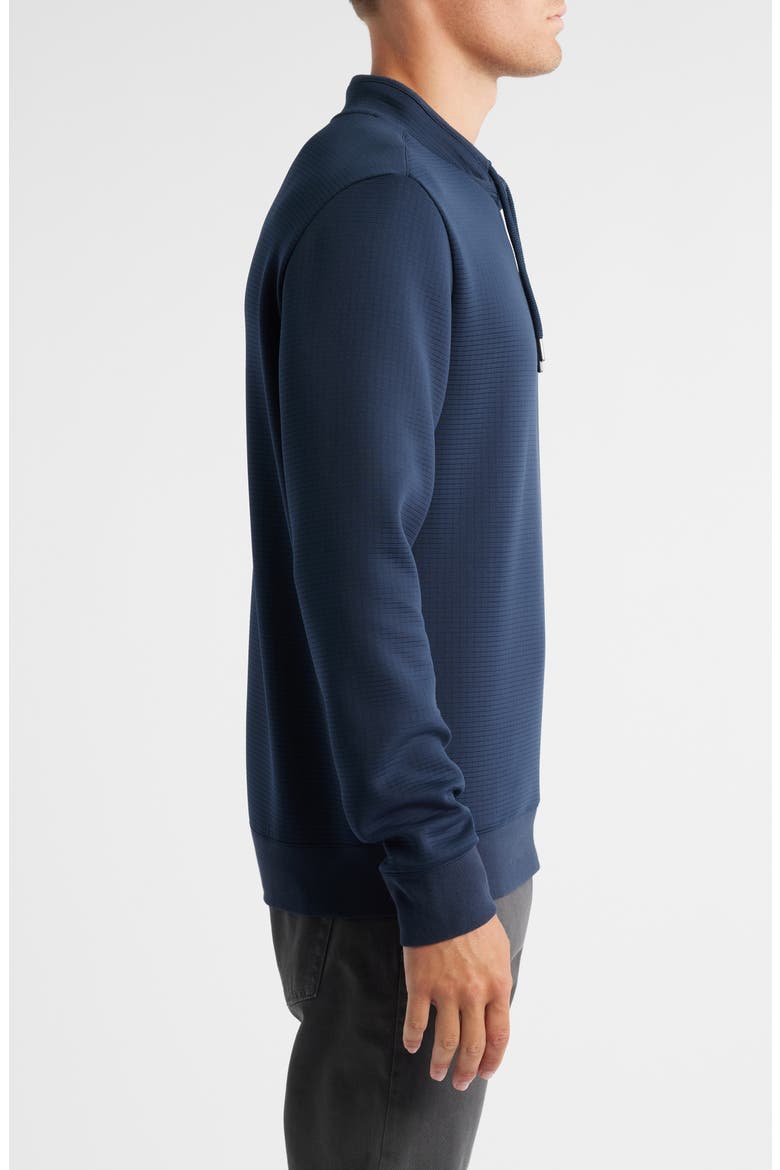 Drayton Crossover Mock Neck Sweatshirt, Alternate, color, NAVY
