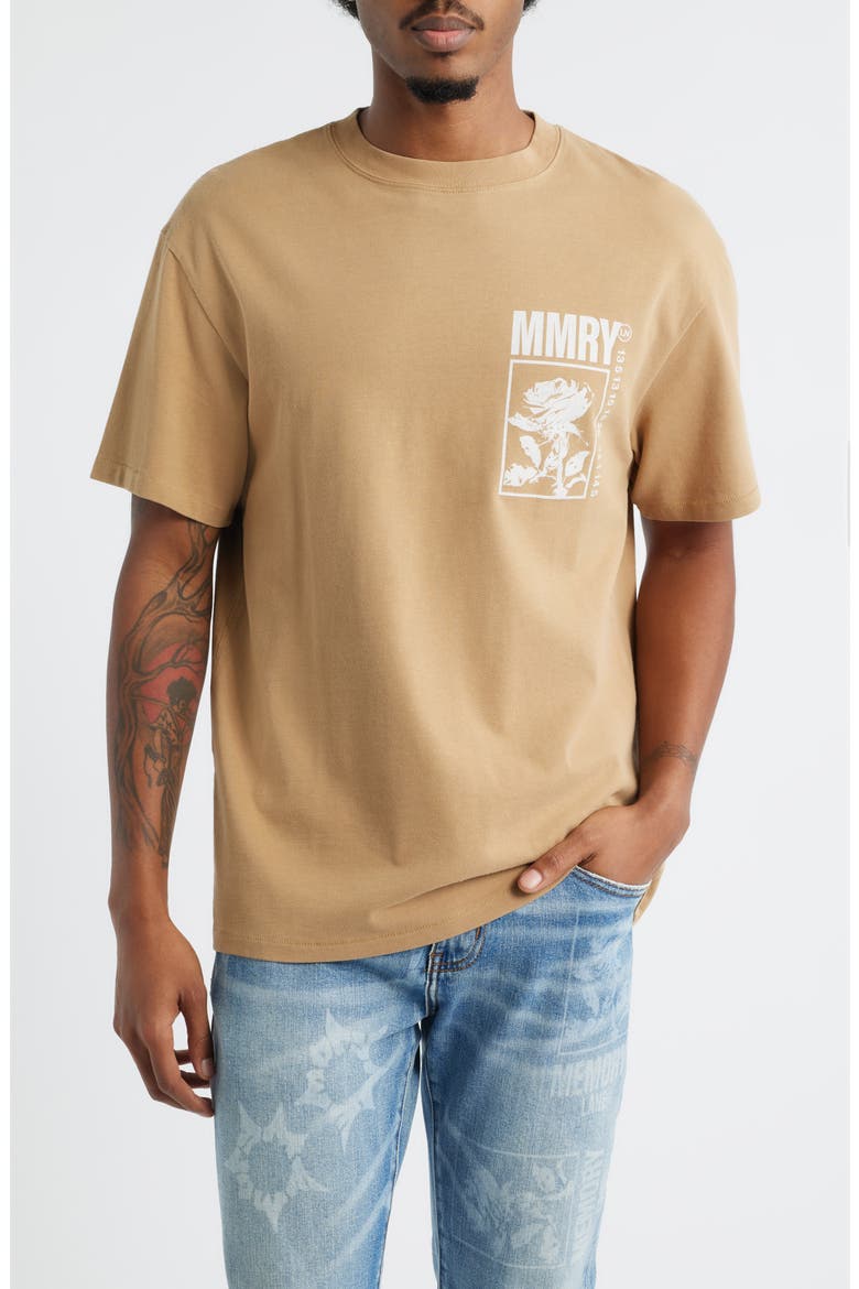 Through the Years Cotton Jersey Graphic T-Shirt, Main, color, KHAKI
