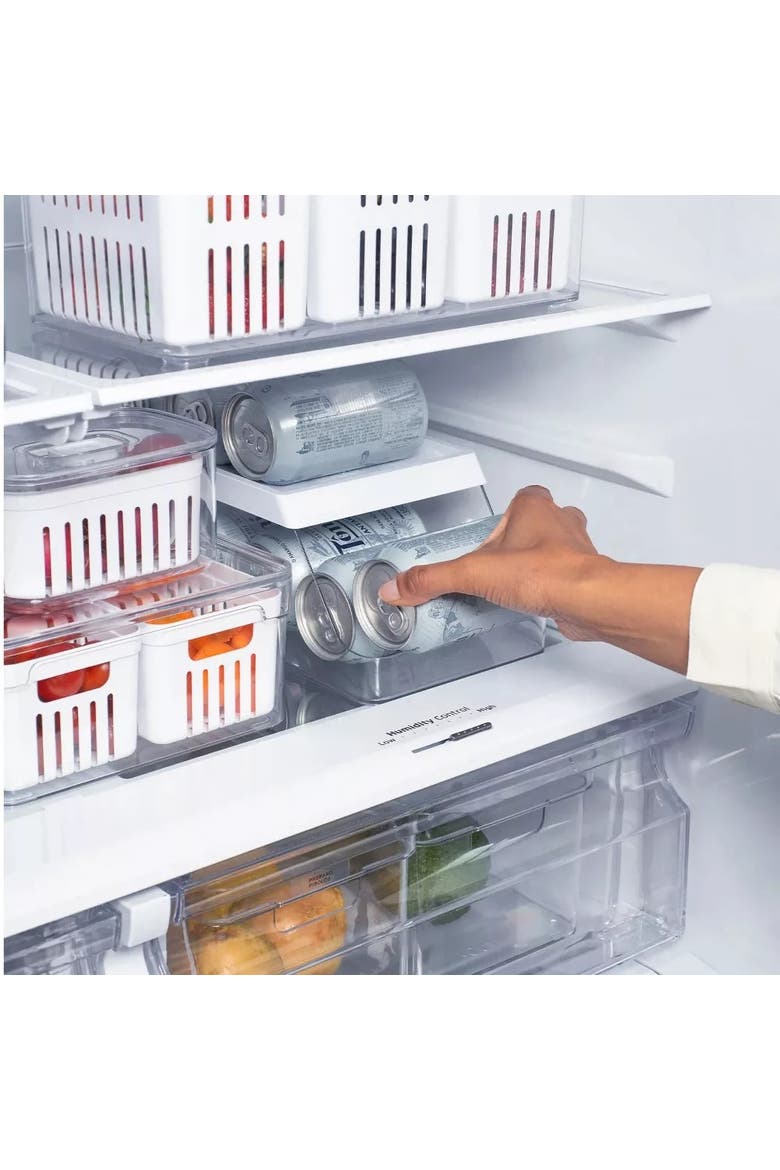 Clear Rolling BPA Free Can Dispenser Organizer 2 Piece Set, Alternate, color, Clear