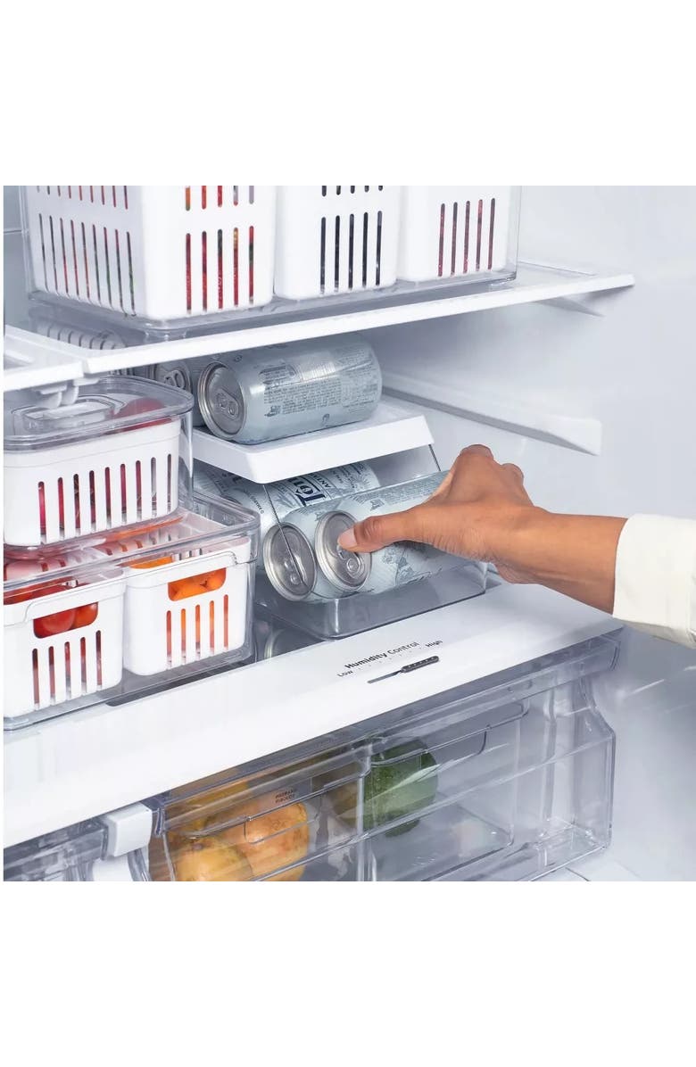 OU Clear Rolling BPA Free Can Dispenser Organizer 4 Piece Set, Alternate, color,