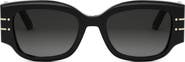 DIOR 'DiorSignature S13I 52mm Rectangular Sunglasses