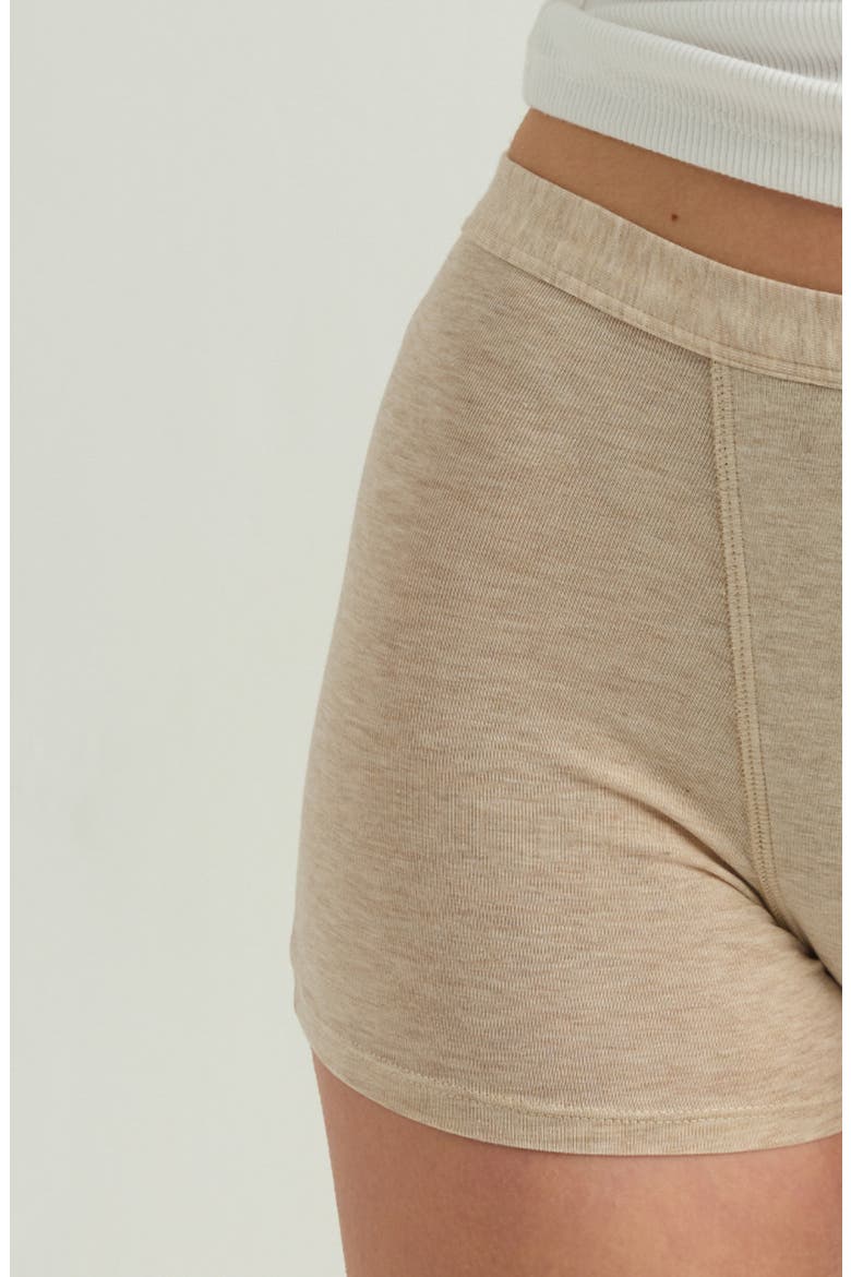 Period & Leakproof Super Absorbency Stretch Cotton Sleep Shorts, Alternate, color, SEASHELL