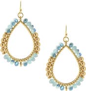 OLIVIA WELLES Bri Beaded Teardrop Earrings