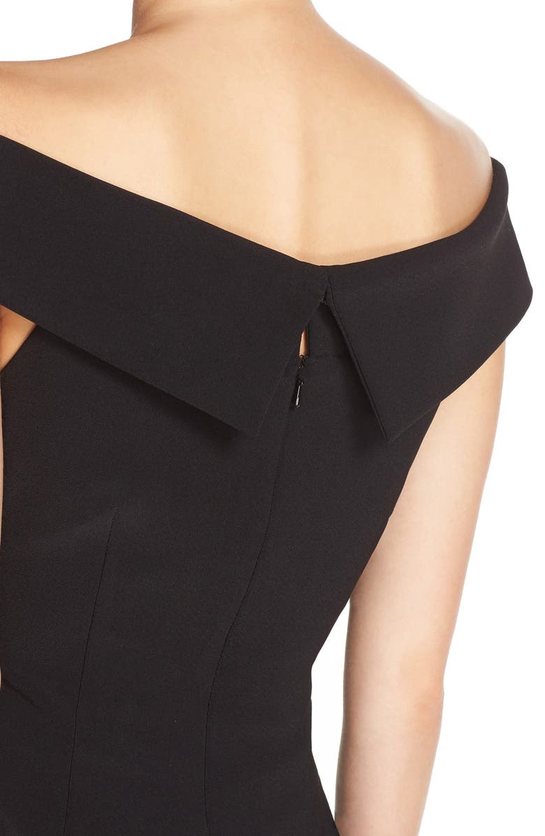 Vince Camuto Off the Shoulder Crepe Sheath Dress, Alternate, color, 