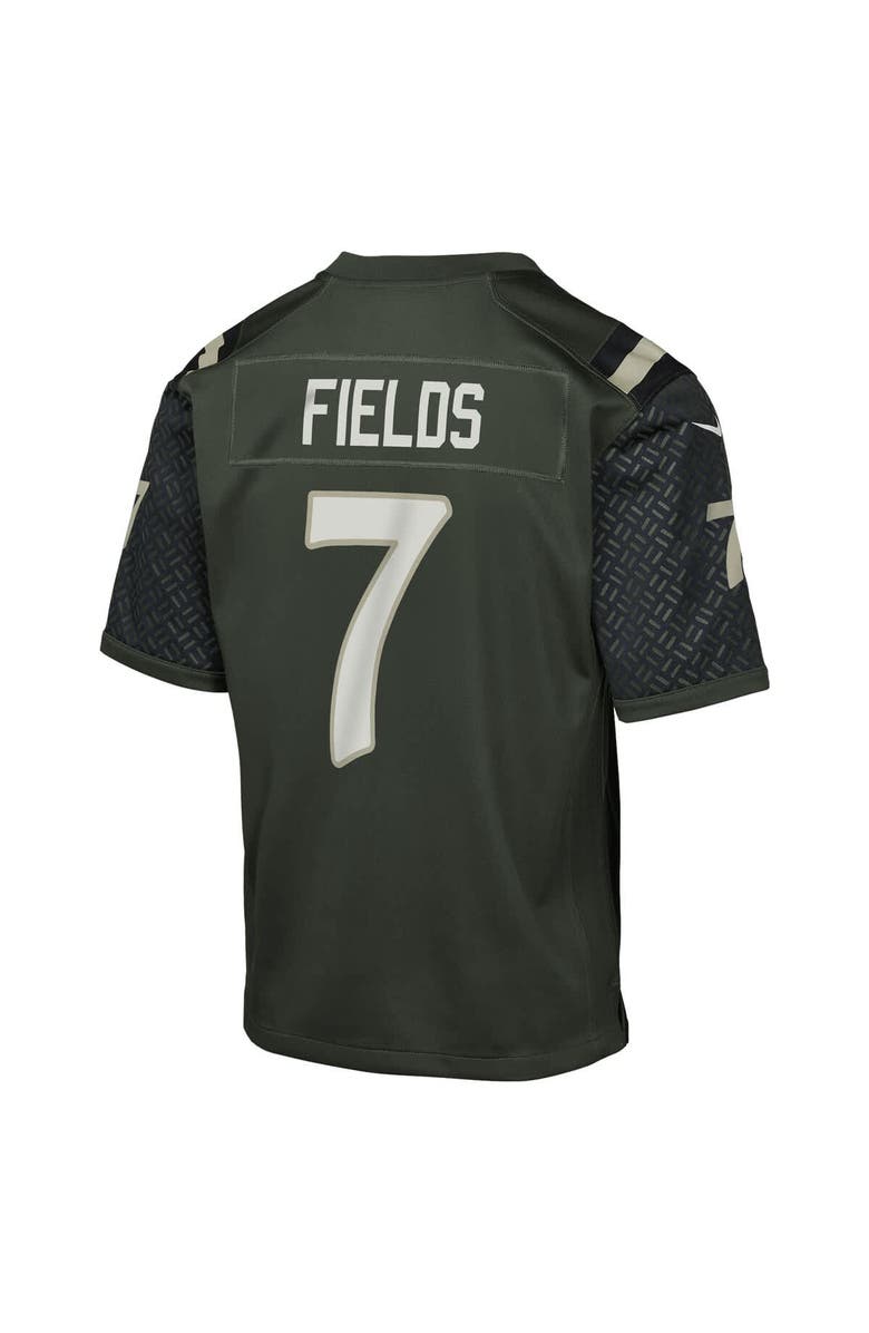 Nike Youth Nike Justin Fields Gotham Green New York Jets 2025 Rivalries Collection Game Jersey, Alternate, color, Green