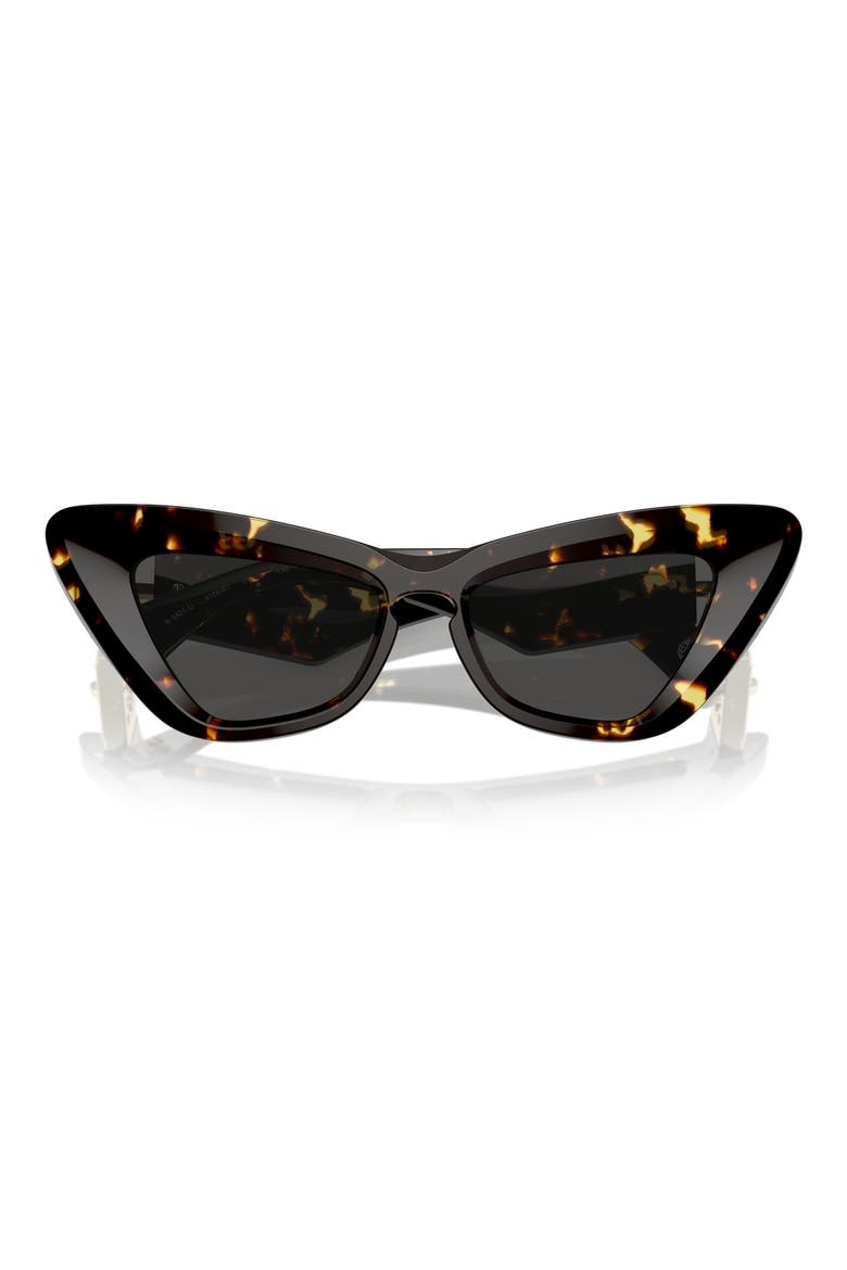 51mm Cat Eye Sunglasses, Main, color, DK HAVANA