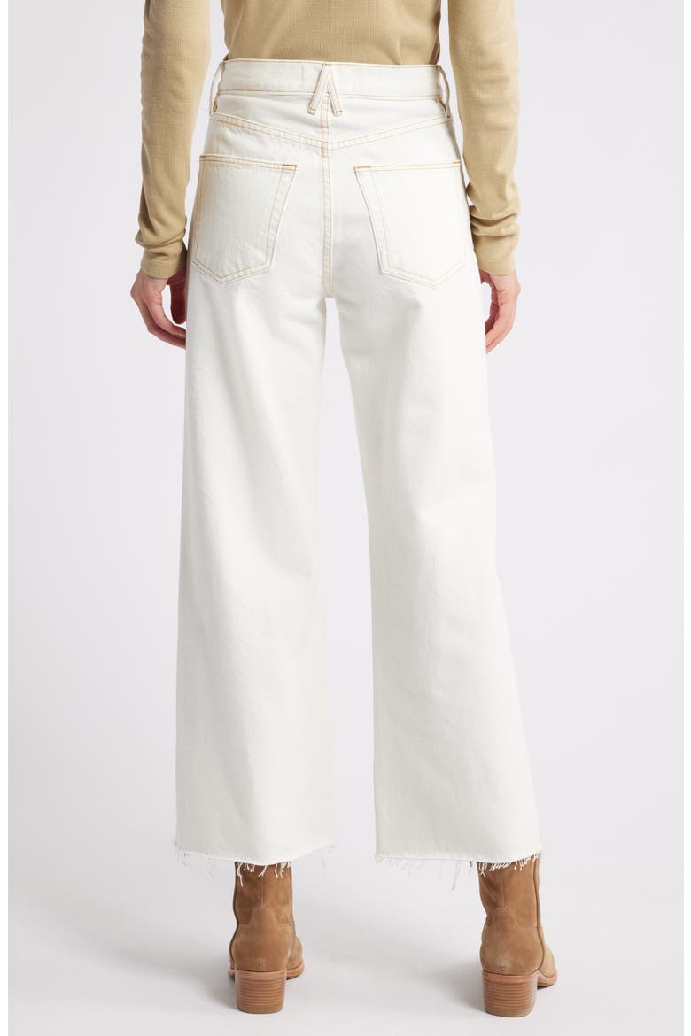Grace High Waist Crop Wide Leg Jeans, Alternate, color, NATURAL WHITE
