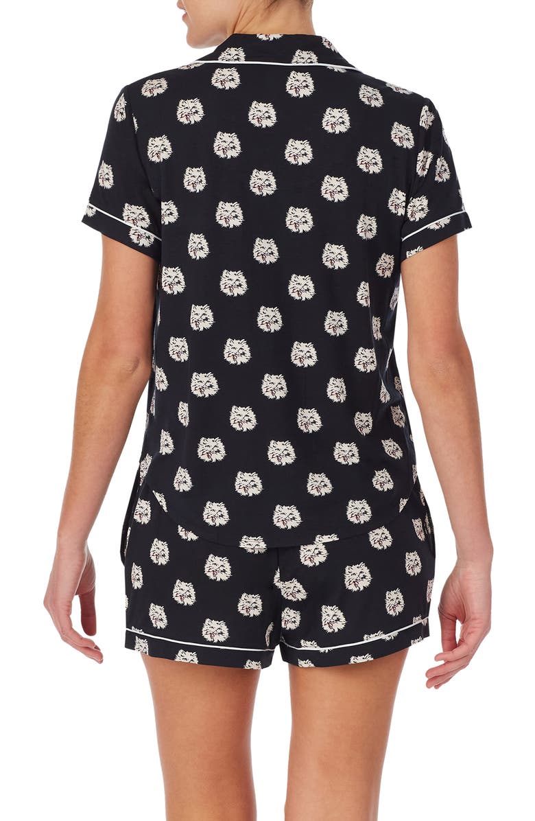 Kate Spade New York print boxer short pajamas, Alternate, color, 