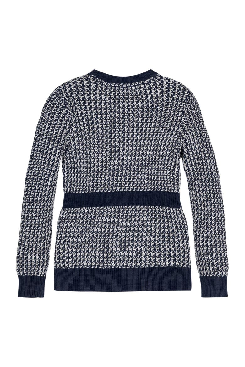 Baby Girls' Organic Fancy Tweed Cardigan, Infant, Alternate, color, Chunky Navy Tweed