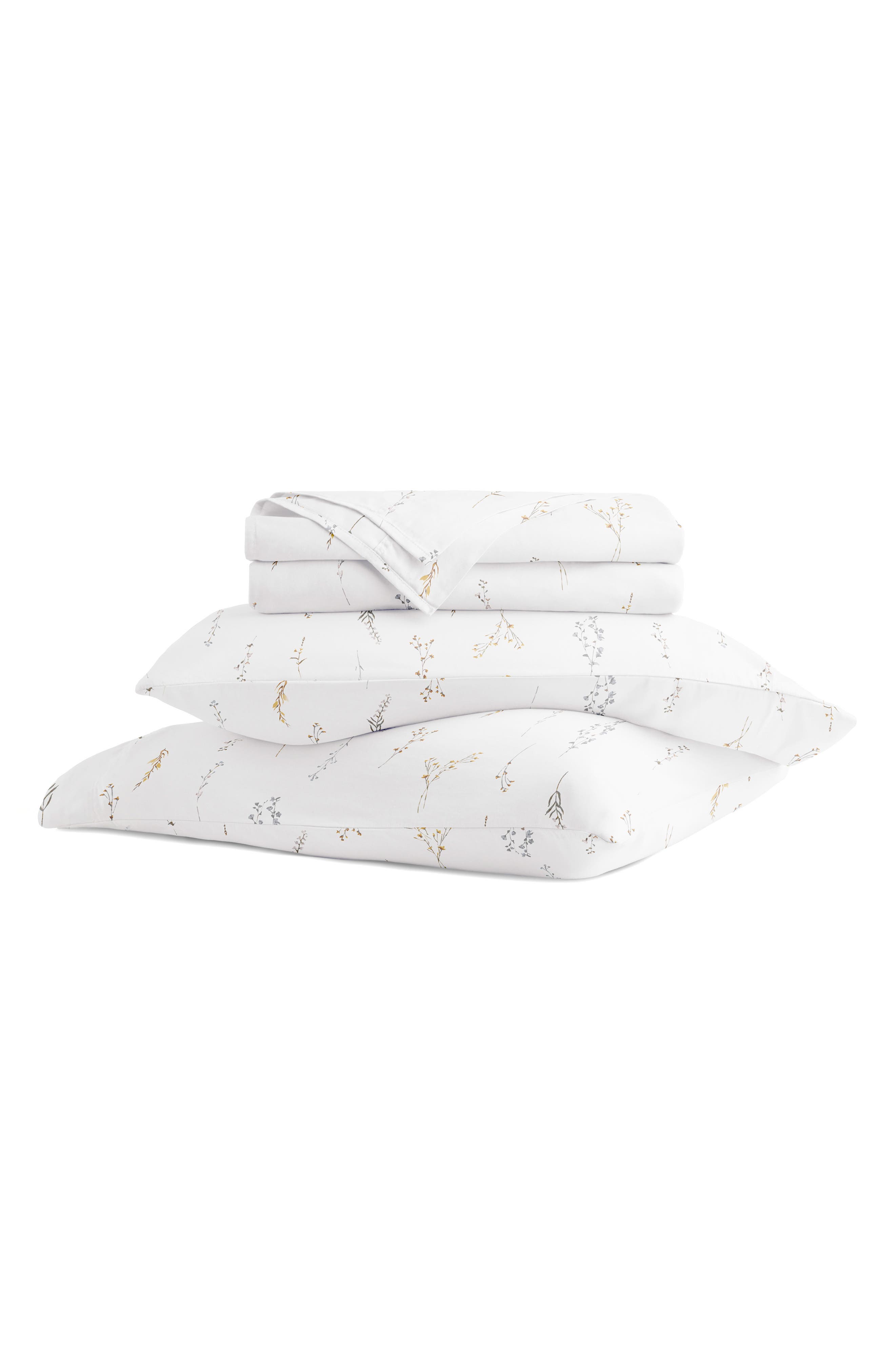 HOMESPUN 300 Thread Count Cotton Sateen Sheet Set