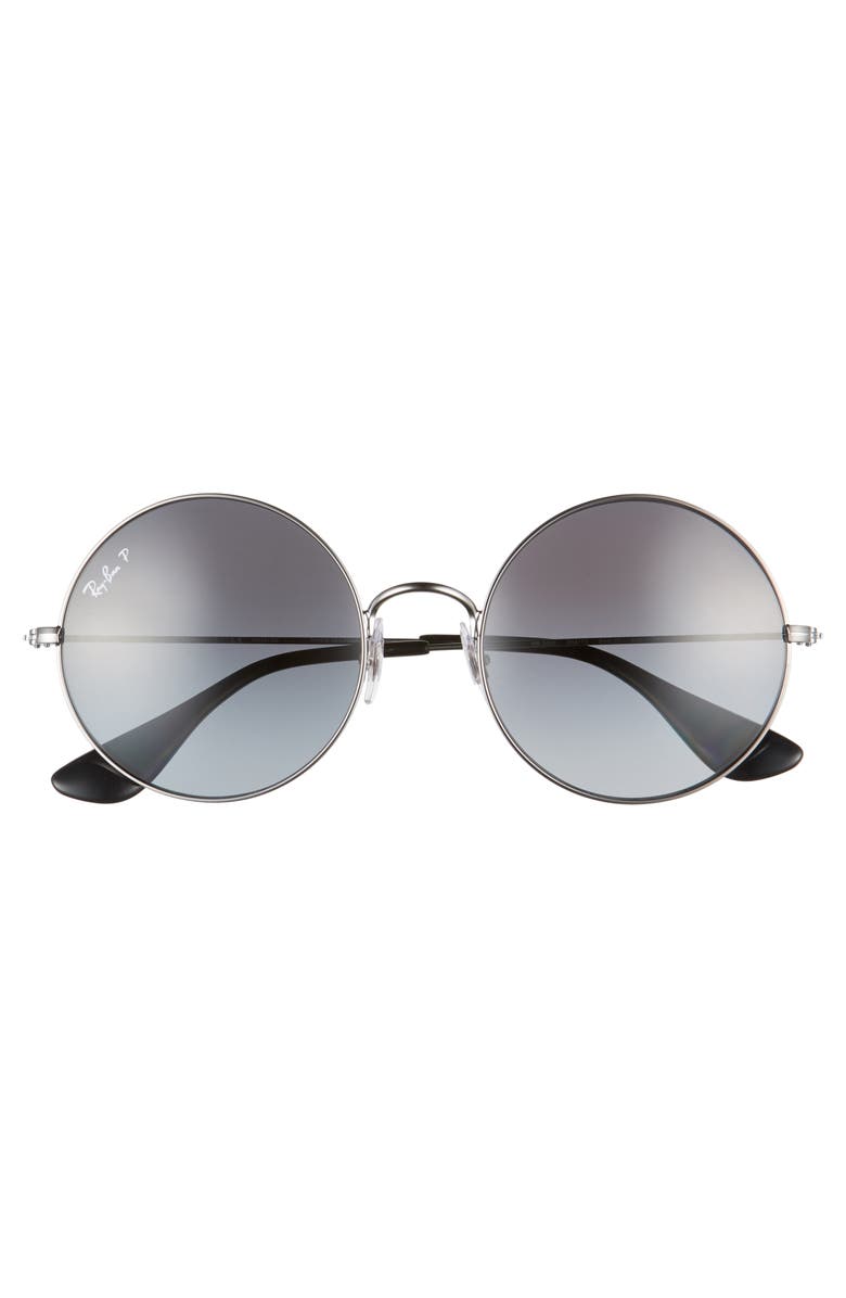 Ray-Ban 55mm Polarized Round Sunglasses, Alternate, color, 