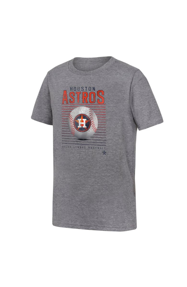 Outerstuff Youth Fanatics Branded Gray Houston Astros Relief Pitcher Tri-Blend T-Shirt, Main, color, 